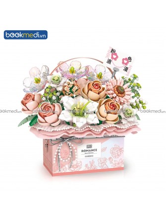 Đồ Chơi Lắp Ráp Mô Hình Giỏ Hoa (Flower Gift Box) Hãng Loz